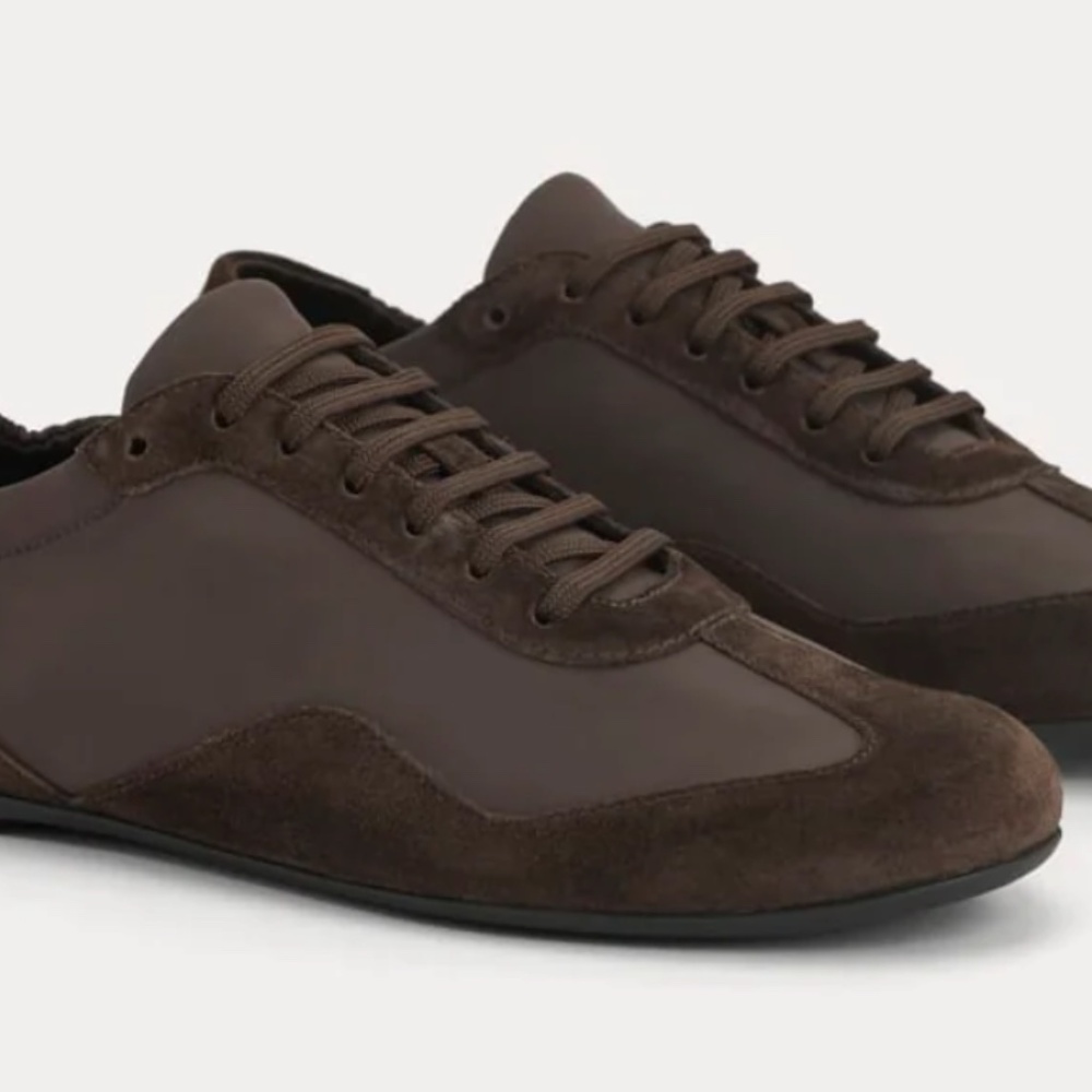 EVERLANE women's BALLET SNEAKER in SUEDE SYCAMORE (NIB)